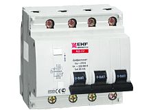 Дифференциальный автоматический выключатель АД32 3 полюс+N, 25А, Тип AC, х-ка C, 30мА | код. DA32-25-30-4P-pro | EKF 